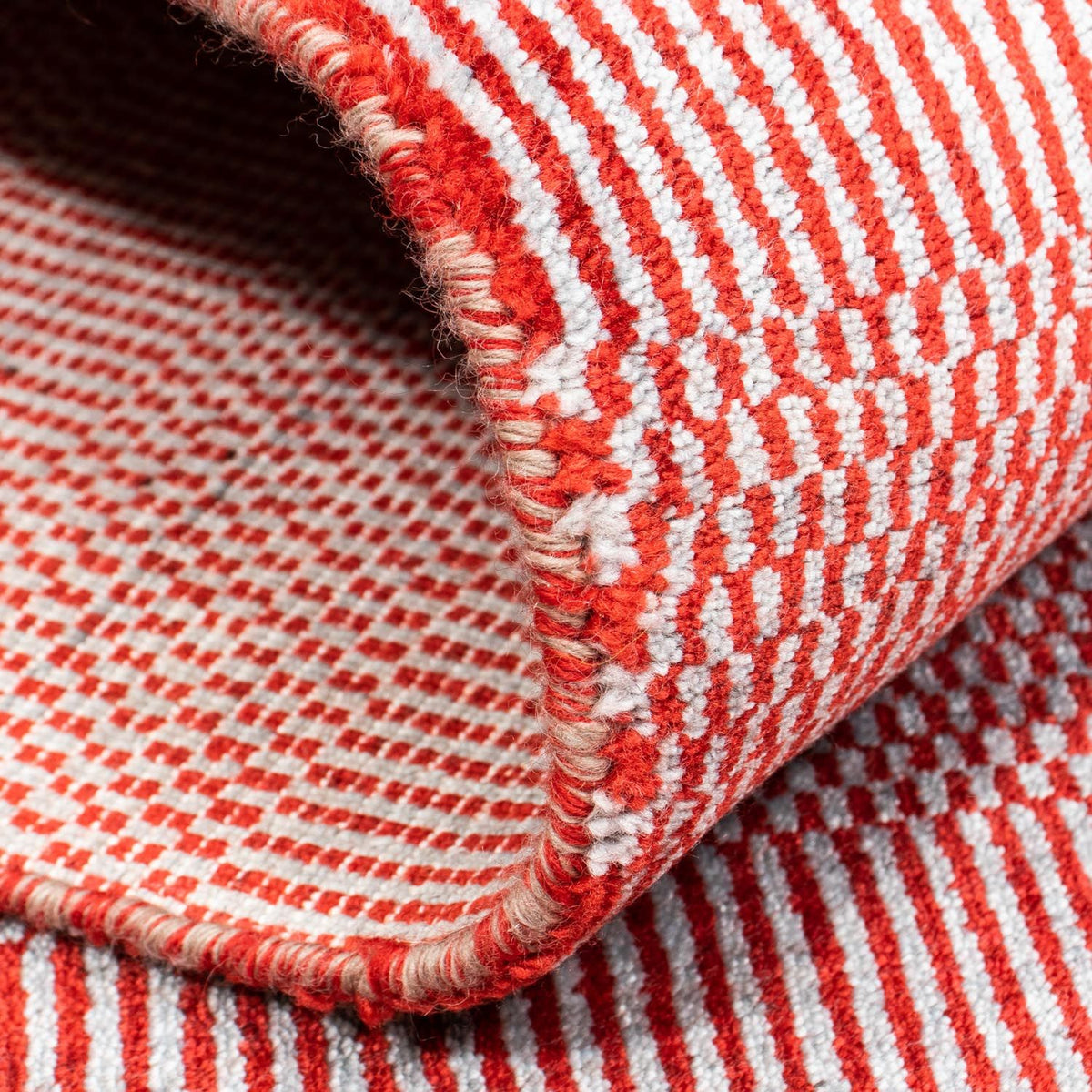 Designerski dywan - 201 x 142 cm - czerwony