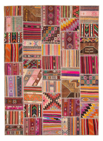 Dywan patchworkowy 216x300cm - Dywan wełniany