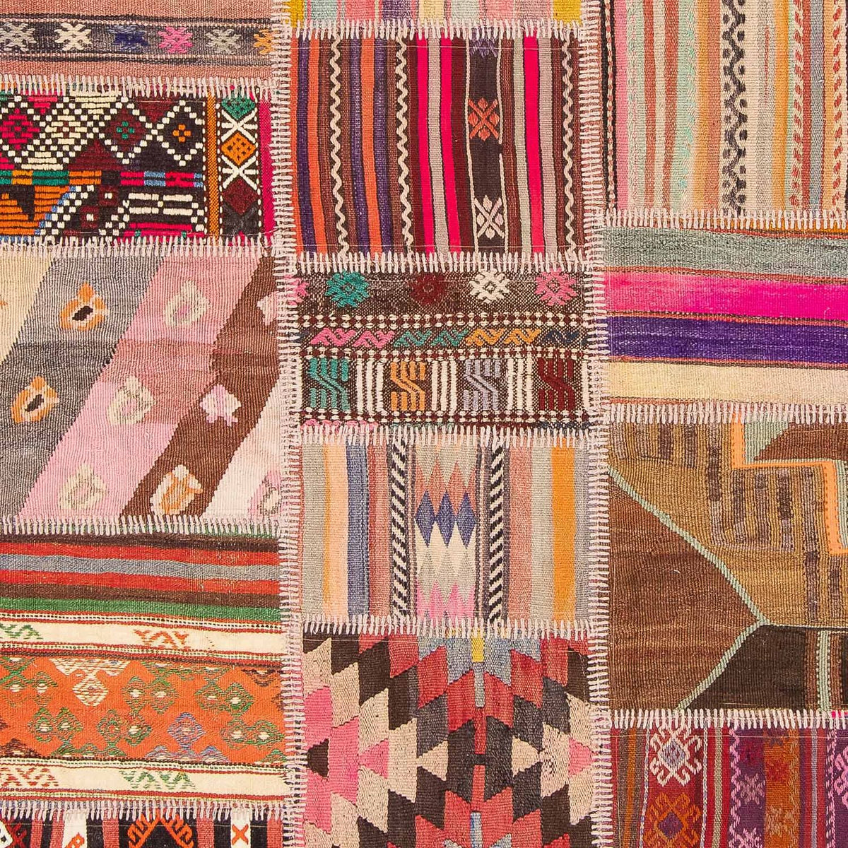 Dywan patchworkowy - 300 x 216 cm - wielokolorowy