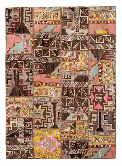Dywan patchworkowy 173x241cm - Dywan wełniany