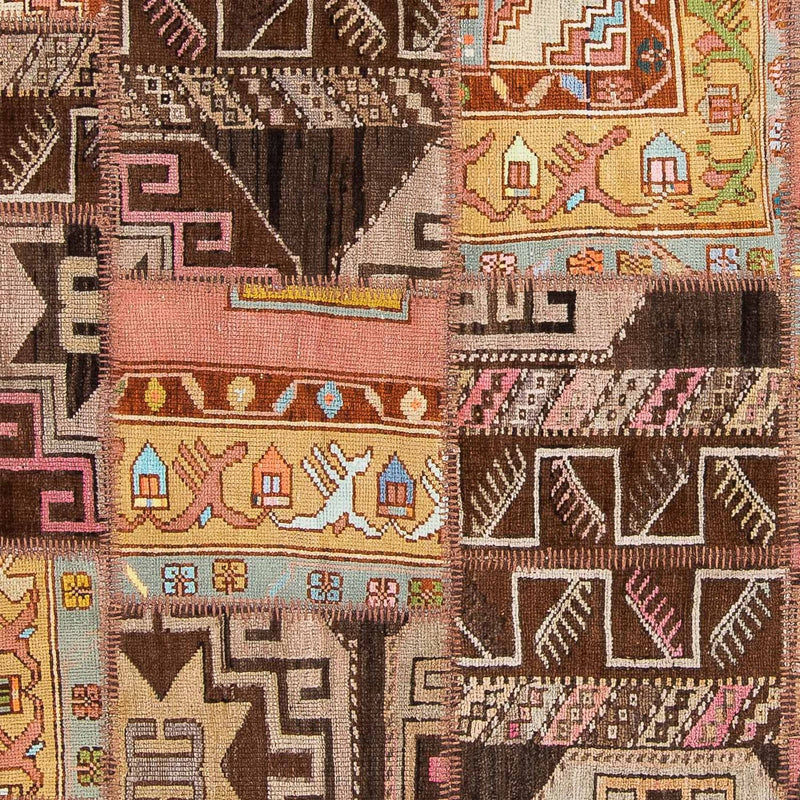 Dywan patchworkowy - 241 x 173 cm - wielokolorowy