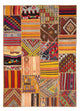 Dywan patchworkowy 239x169cm - Dywan wełniany