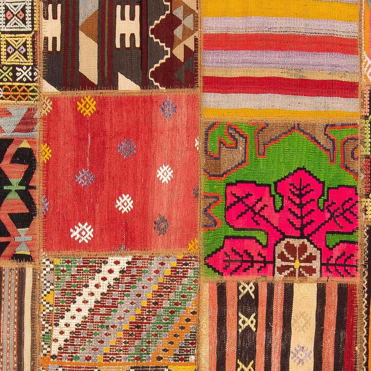 Dywan patchworkowy - 236 x 169 cm - wielokolorowy