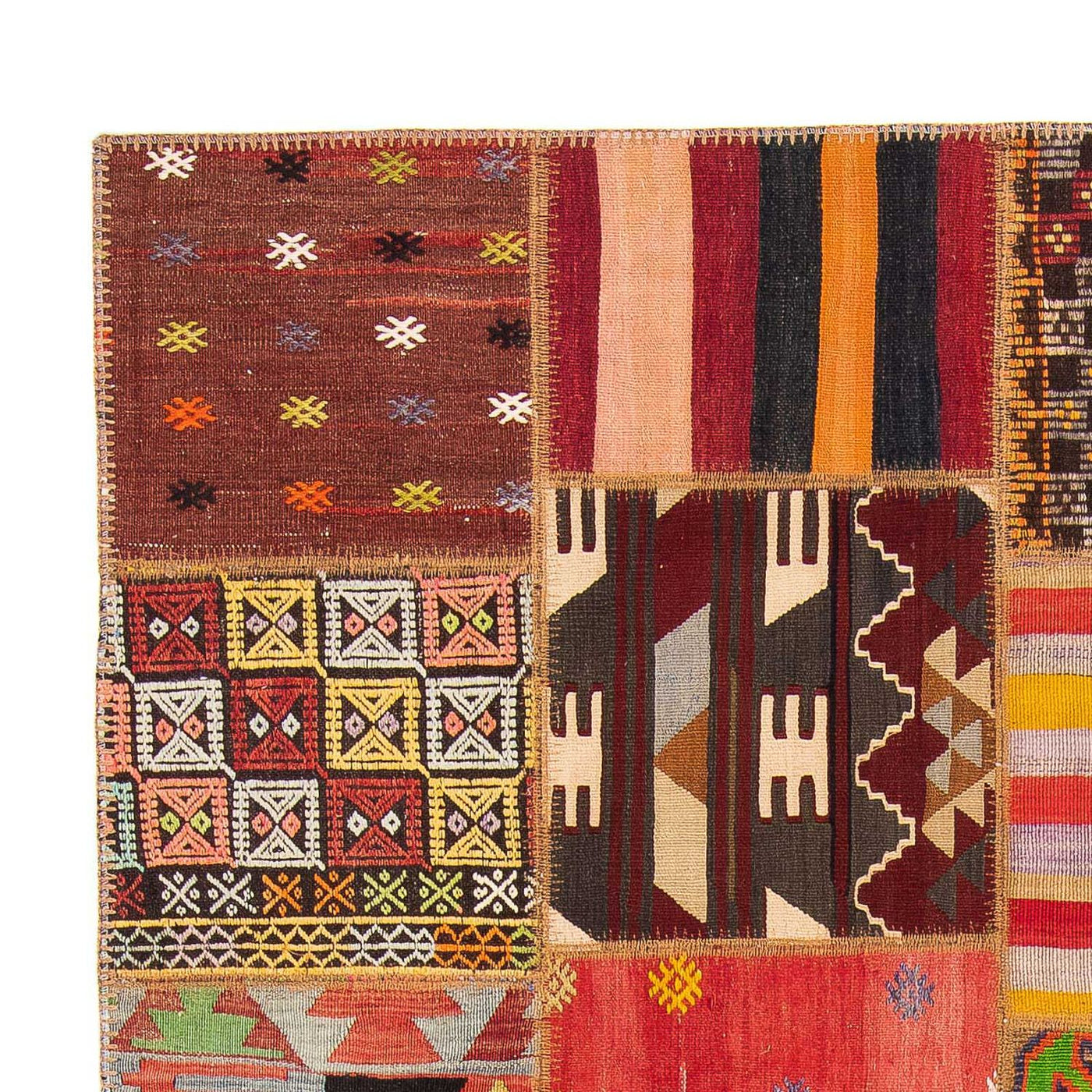 Dywan patchworkowy 236x169cm - Dywan wełniany