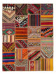 Dywan patchworkowy 238x168cm - Dywan wełniany