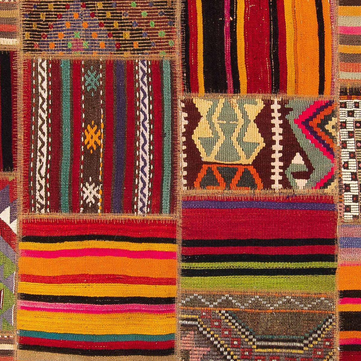 Dywan patchworkowy - 237 x 170 cm - wielokolorowy