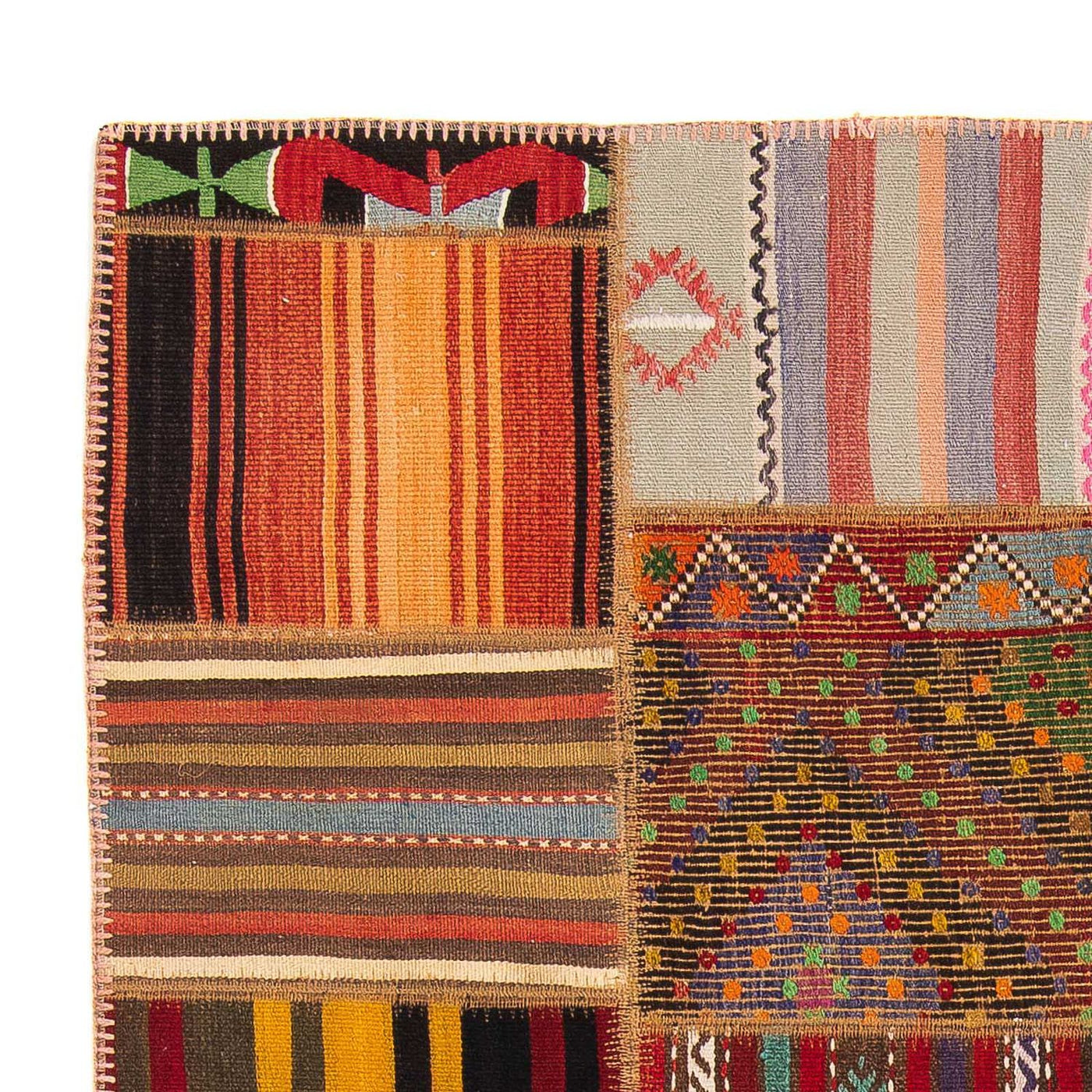 Dywan patchworkowy 237x170cm - Dywan wełniany