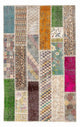 Dywan patchworkowy 184x120cm - Dywan wełniany
