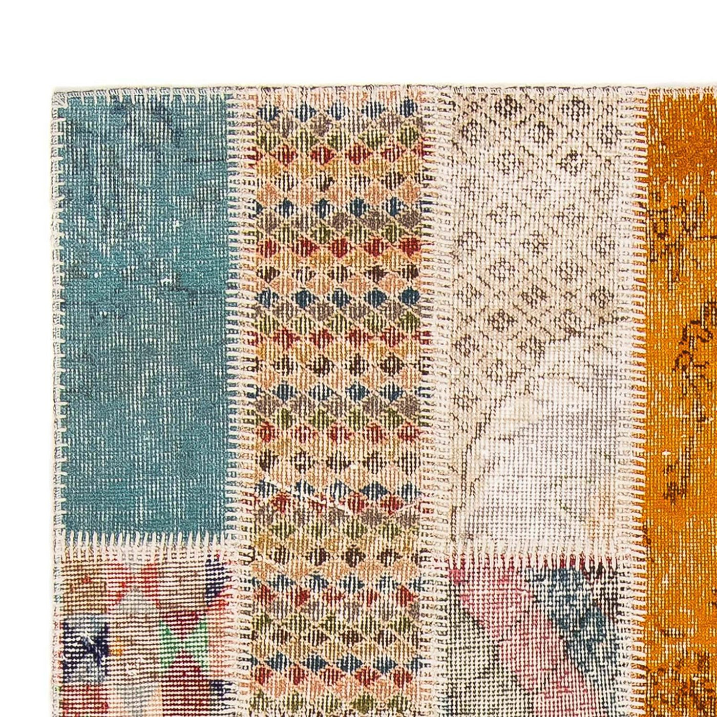 Dywan patchworkowy 184x120cm - Dywan wełniany