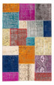 Dywan patchworkowy 185x123cm - Dywan wełniany