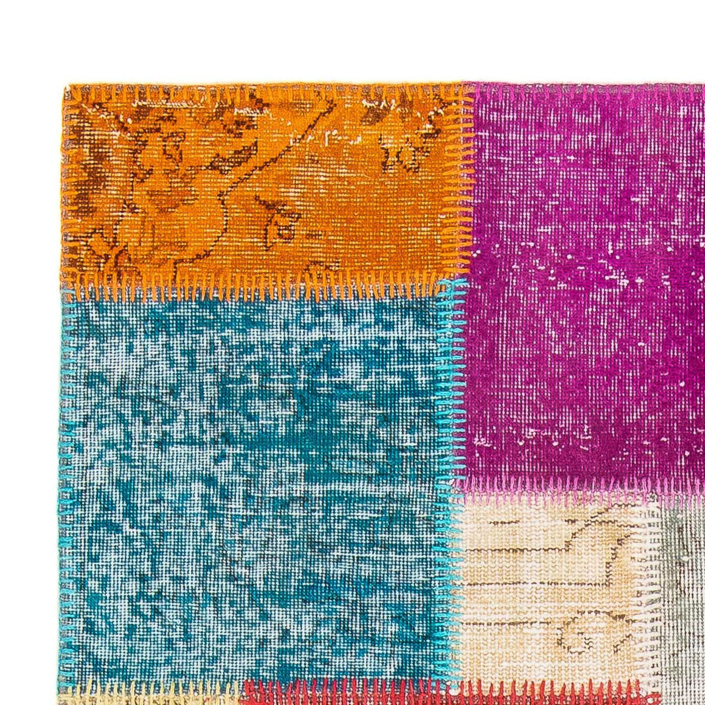 Dywan patchworkowy 185x123cm - Dywan wełniany