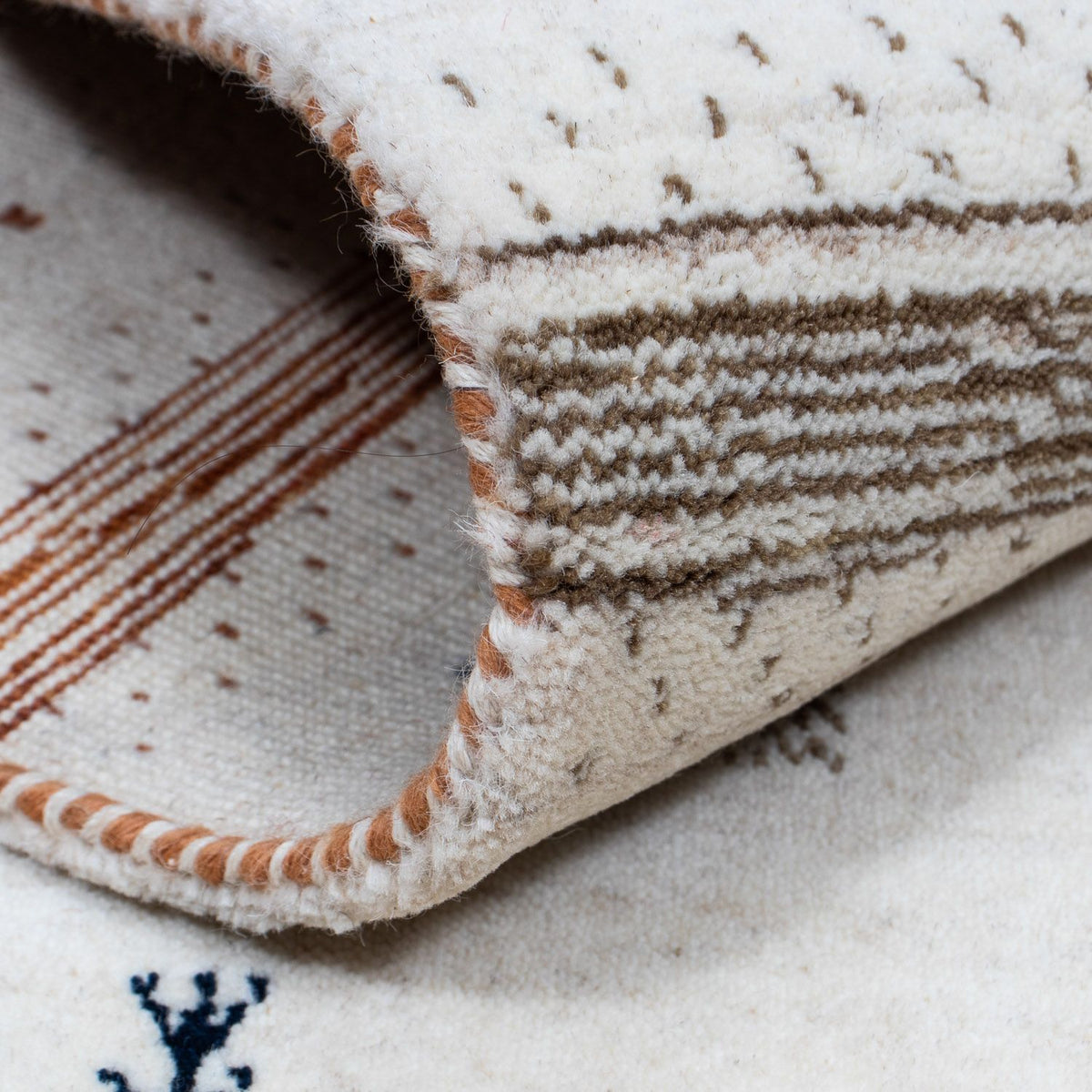 Dywan Gabbeh - Loribaft Perski - 201 x 146 cm - beżowy