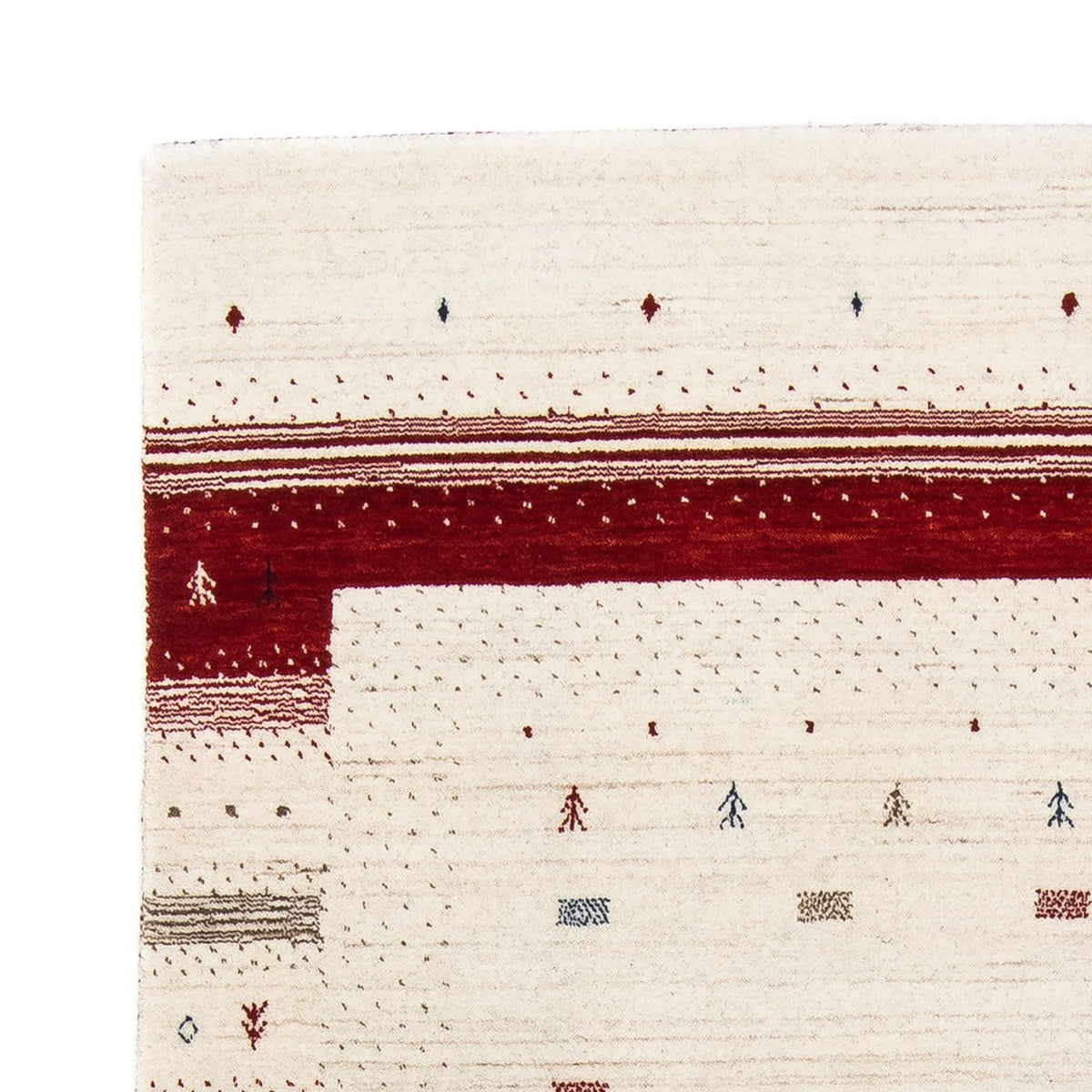 Dywan Gabbeh - Loribaft Perski - 198 x 140 cm - beżowy