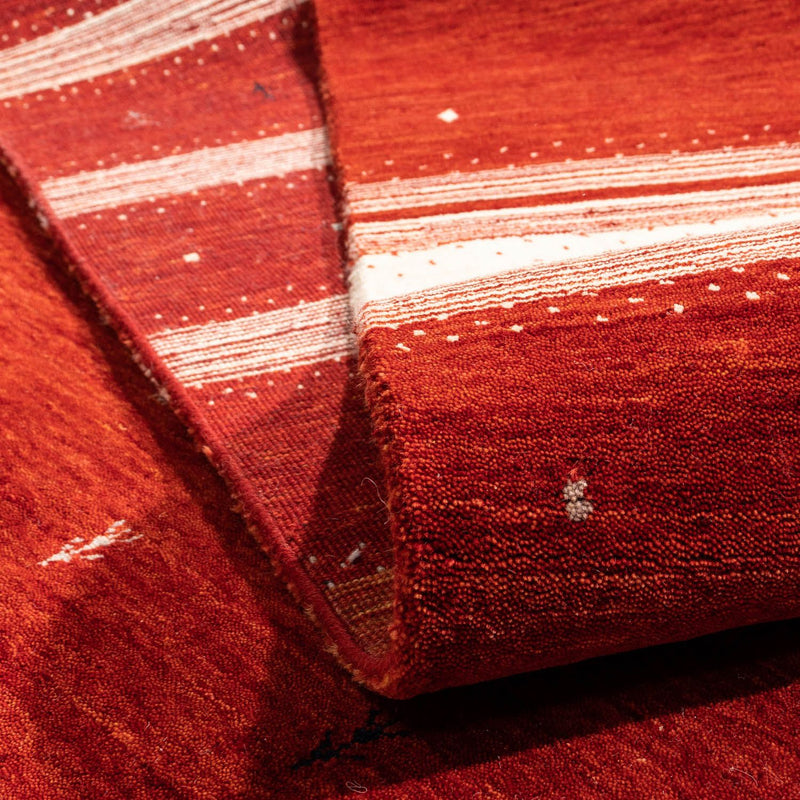 Dywan Gabbeh - Loribaft Perski - 303 x 203 cm - czerwony