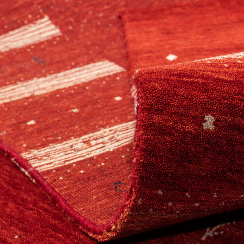 Dywan Gabbeh - Loribaft Perski kwadratowy  - 256 x 249 cm - czerwony