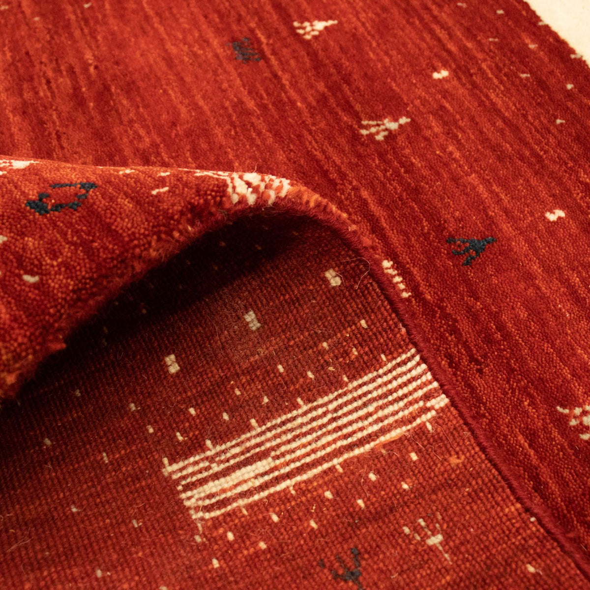 Dywan Gabbeh - Loribaft Perski - 162 x 94 cm - czerwony