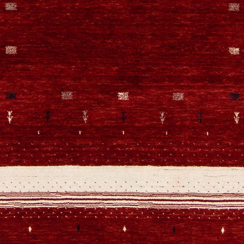 Dywan Gabbeh - Loribaft Perski - 204 x 140 cm - czerwony