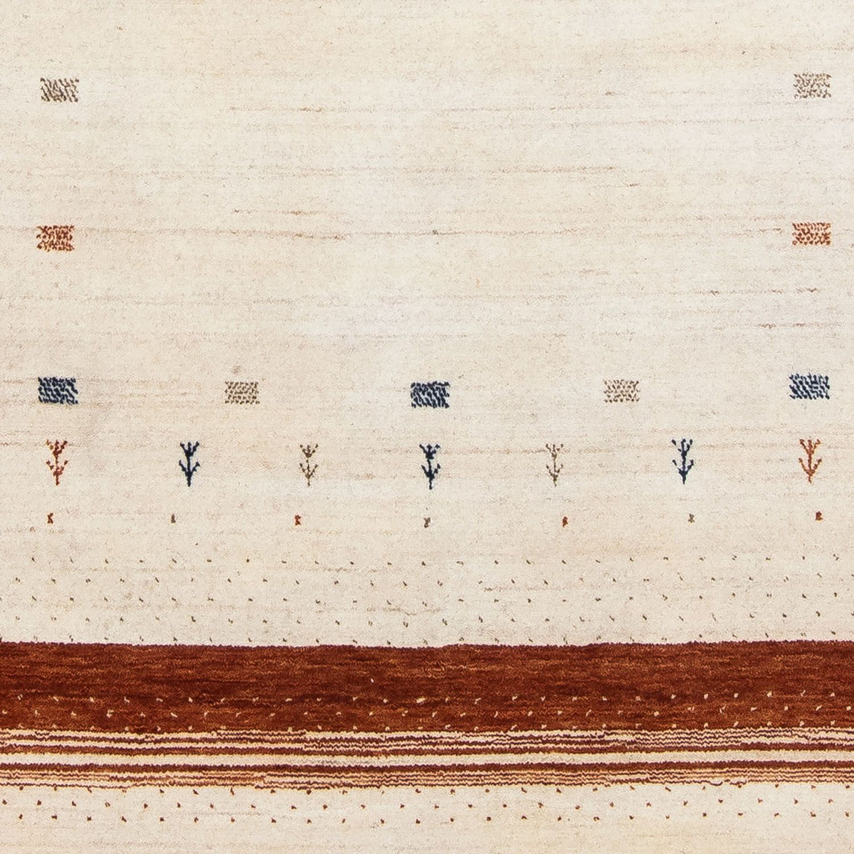 Dywan Gabbeh - Loribaft Perski - 200 x 143 cm - beżowy