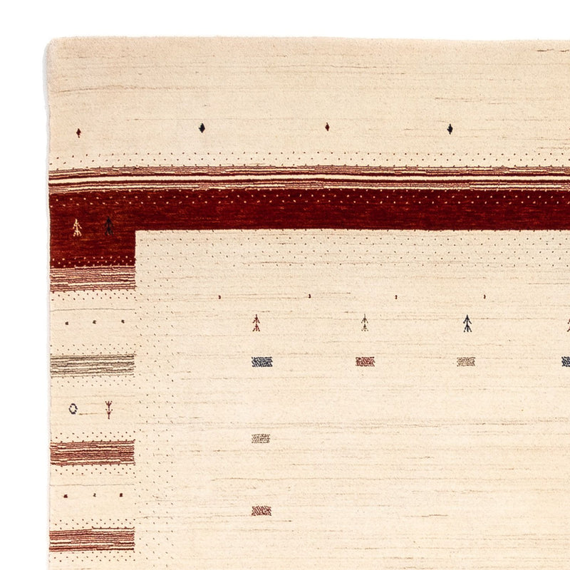 Dywan Gabbeh - Loribaft Perski kwadratowy  - 255 x 255 cm - beżowy