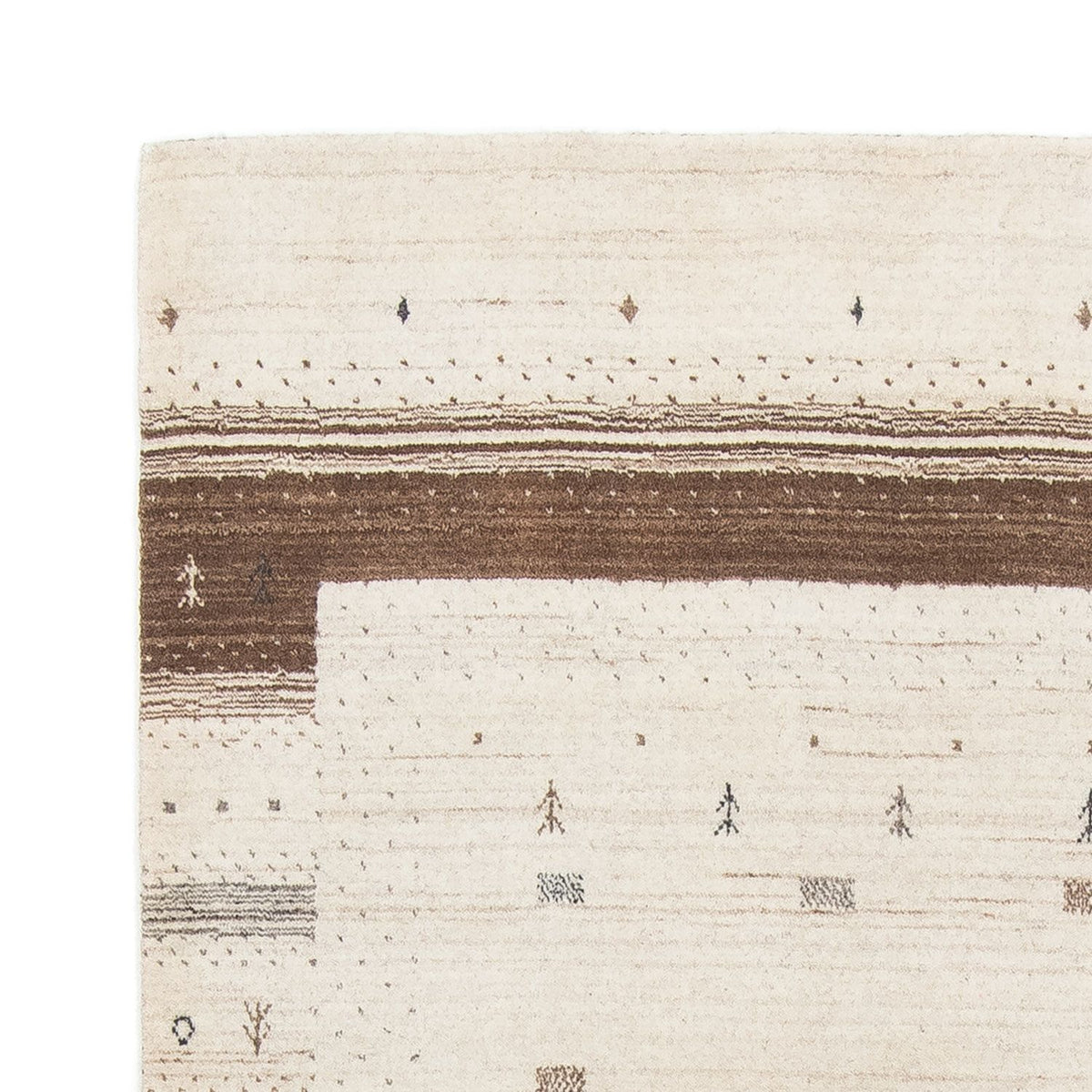 Dywan Gabbeh - Loribaft Perski - 200 x 143 cm - beżowy