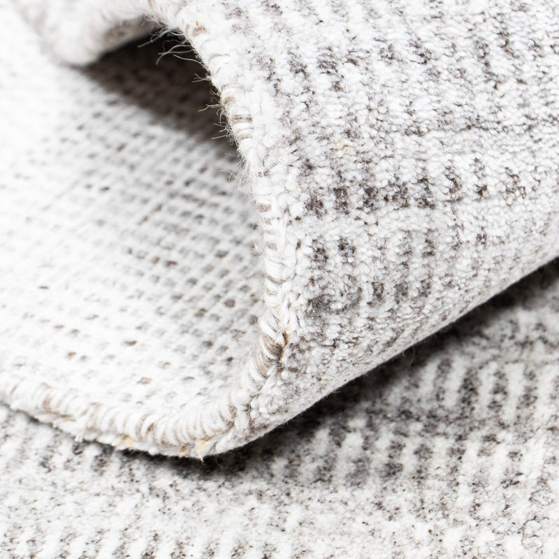 Designerski dywan - 243 x 177 cm - srebrny