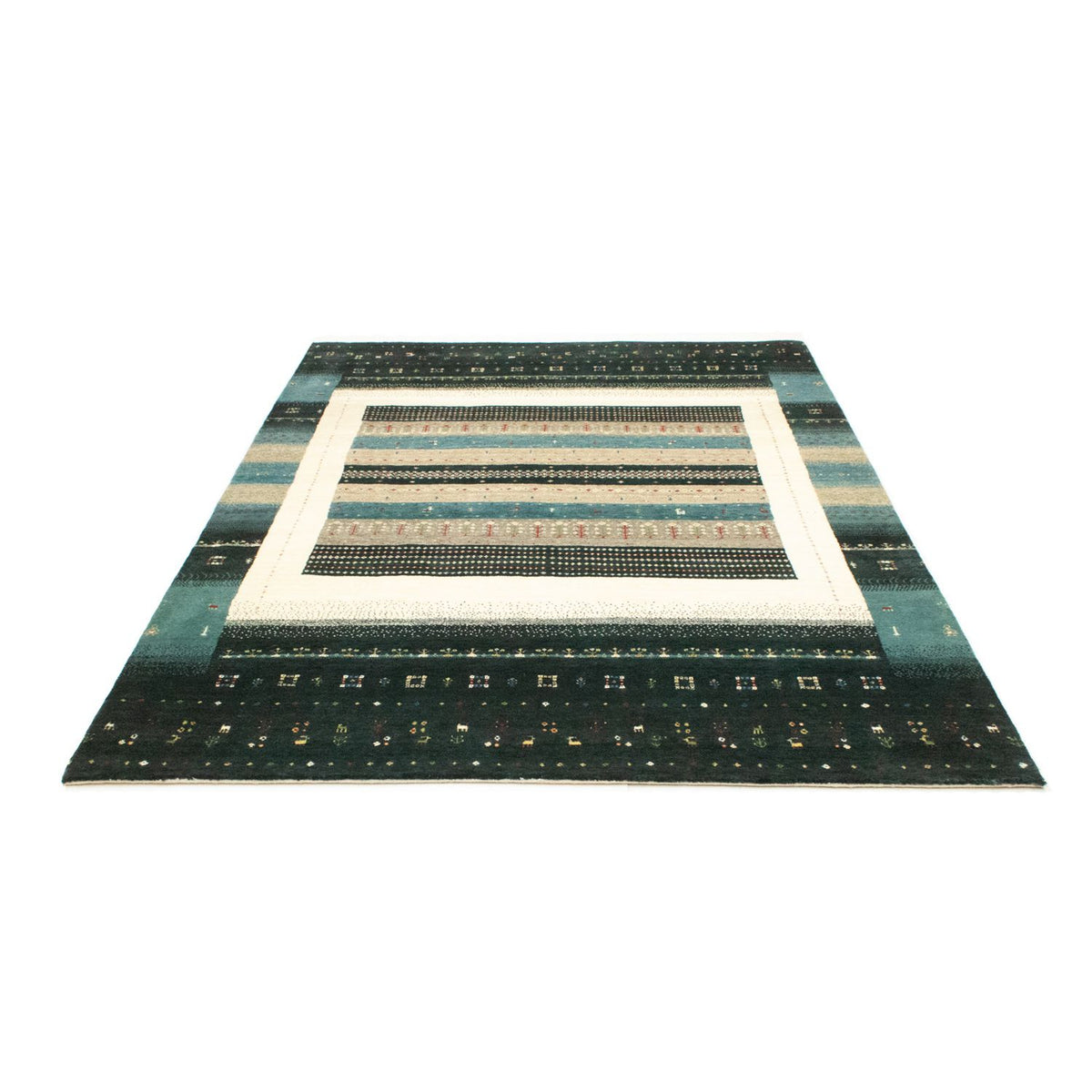 Dywan Gabbeh - Loribaft Perski - 238 x 170 cm - wielokolorowy