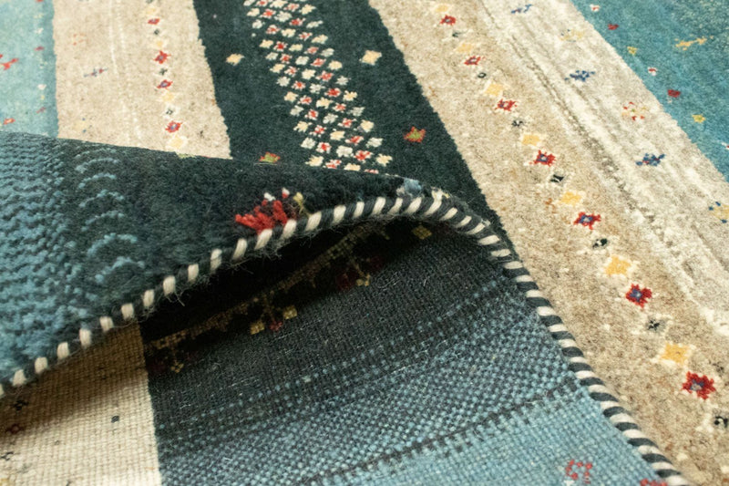 Dywan Gabbeh - Loribaft Perski - 237 x 163 cm - wielokolorowy