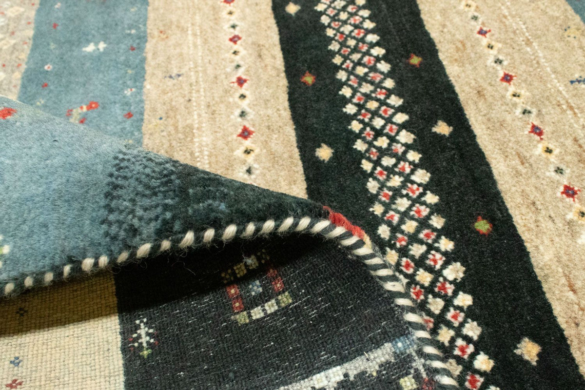 Dywan Gabbeh - Loribaft Perski - 242 x 169 cm - wielokolorowy