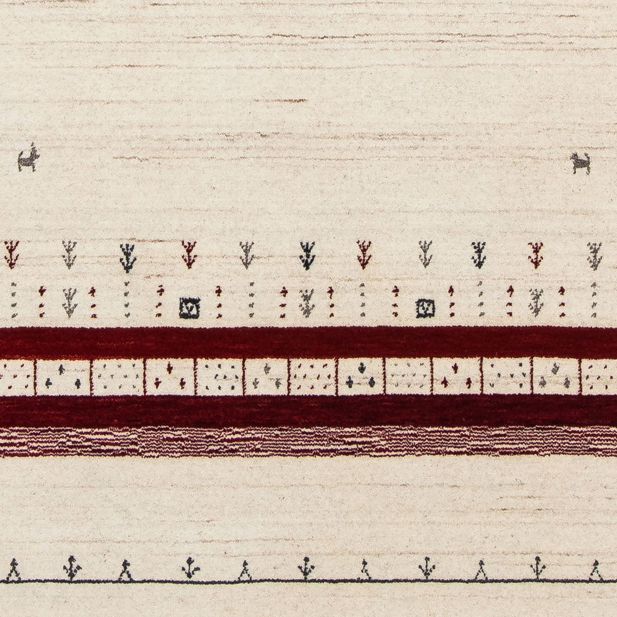 Dywan Gabbeh - Loribaft Perski - 200 x 138 cm - beżowy