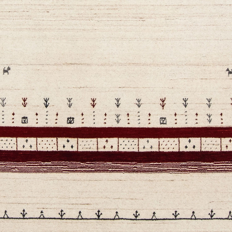 Dywan Gabbeh - Loribaft Perski - 200 x 140 cm - beżowy