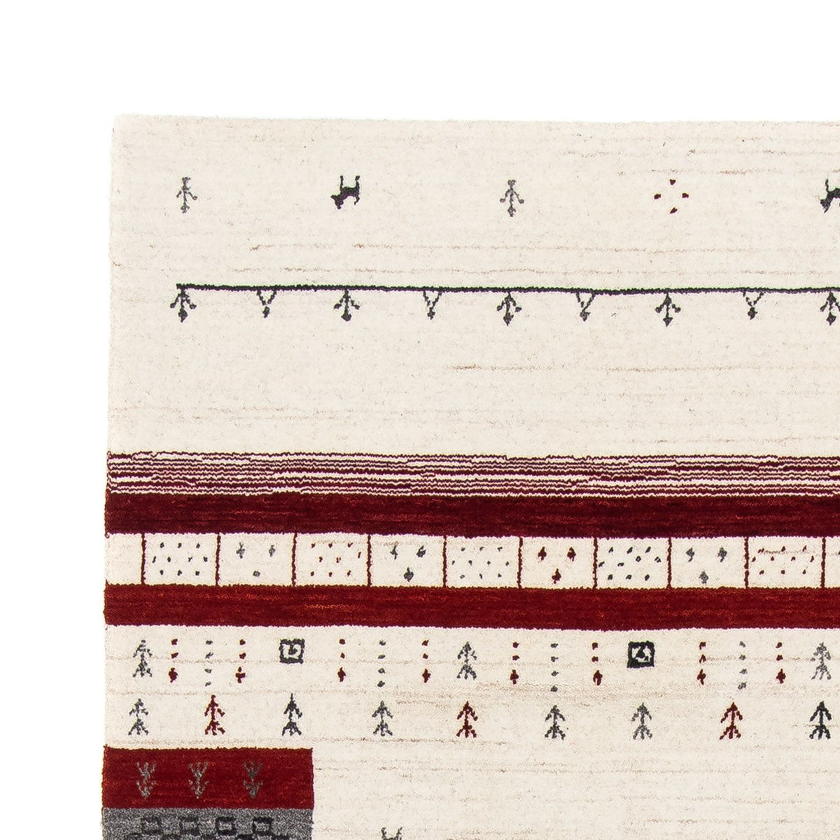 Dywan Gabbeh - Loribaft Perski - 200 x 140 cm - beżowy