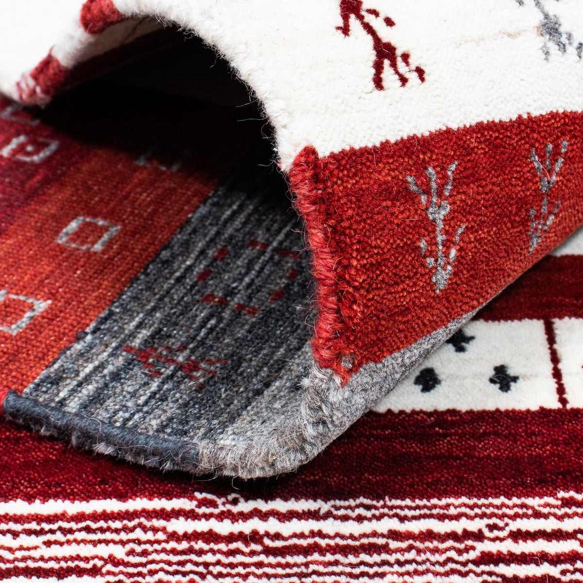 Dywan Gabbeh - Loribaft Perski - 200 x 140 cm - beżowy