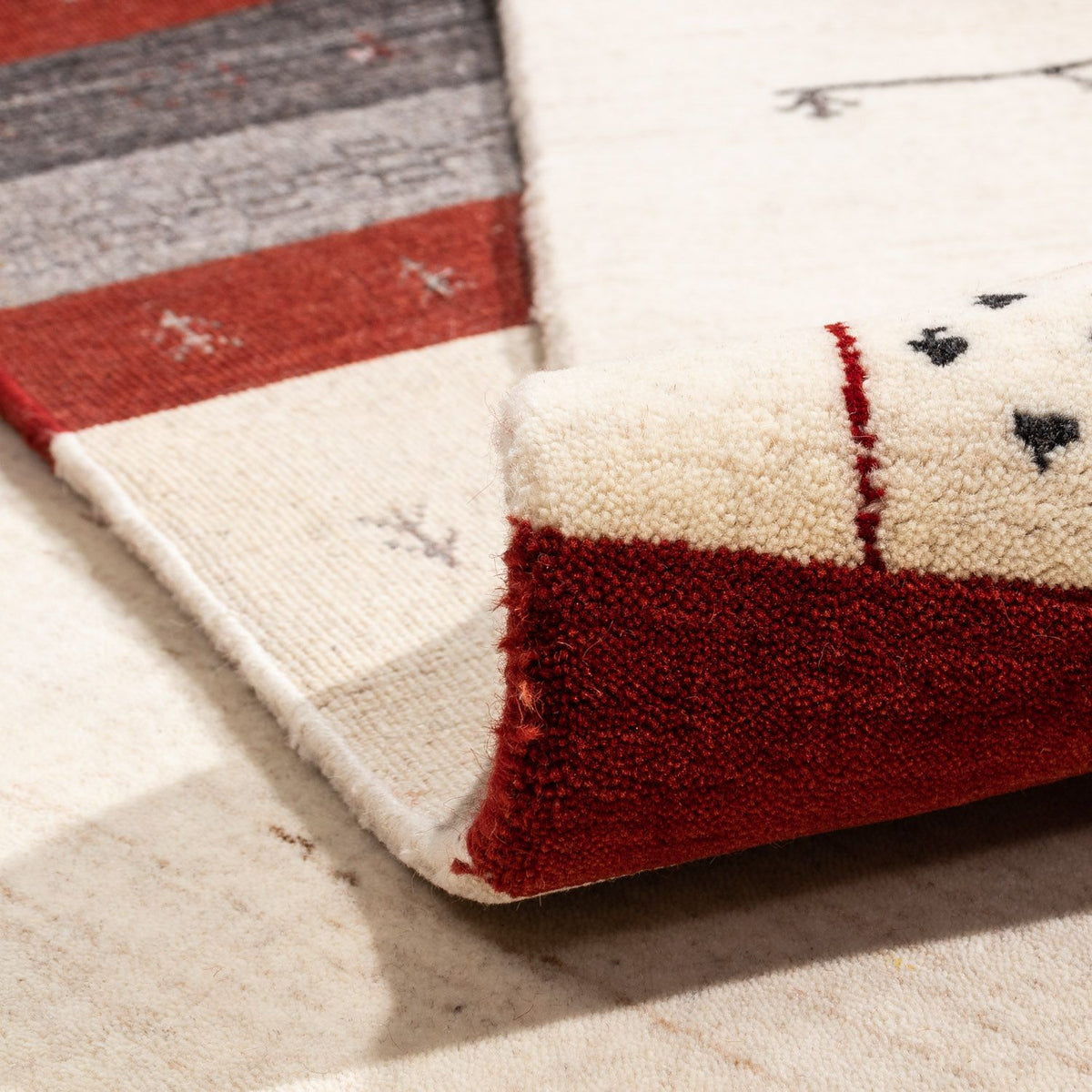 Dywan Gabbeh - Loribaft Perski - 350 x 248 cm - beżowy