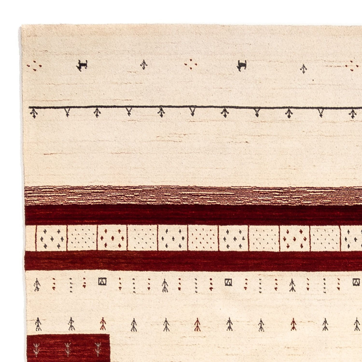 Dywan Gabbeh - Loribaft Perski - 298 x 201 cm - beżowy