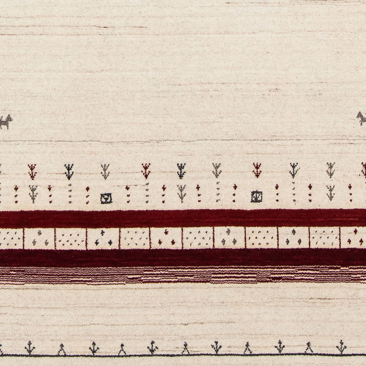 Dywan Gabbeh - Loribaft Perski - 200 x 143 cm - beżowy