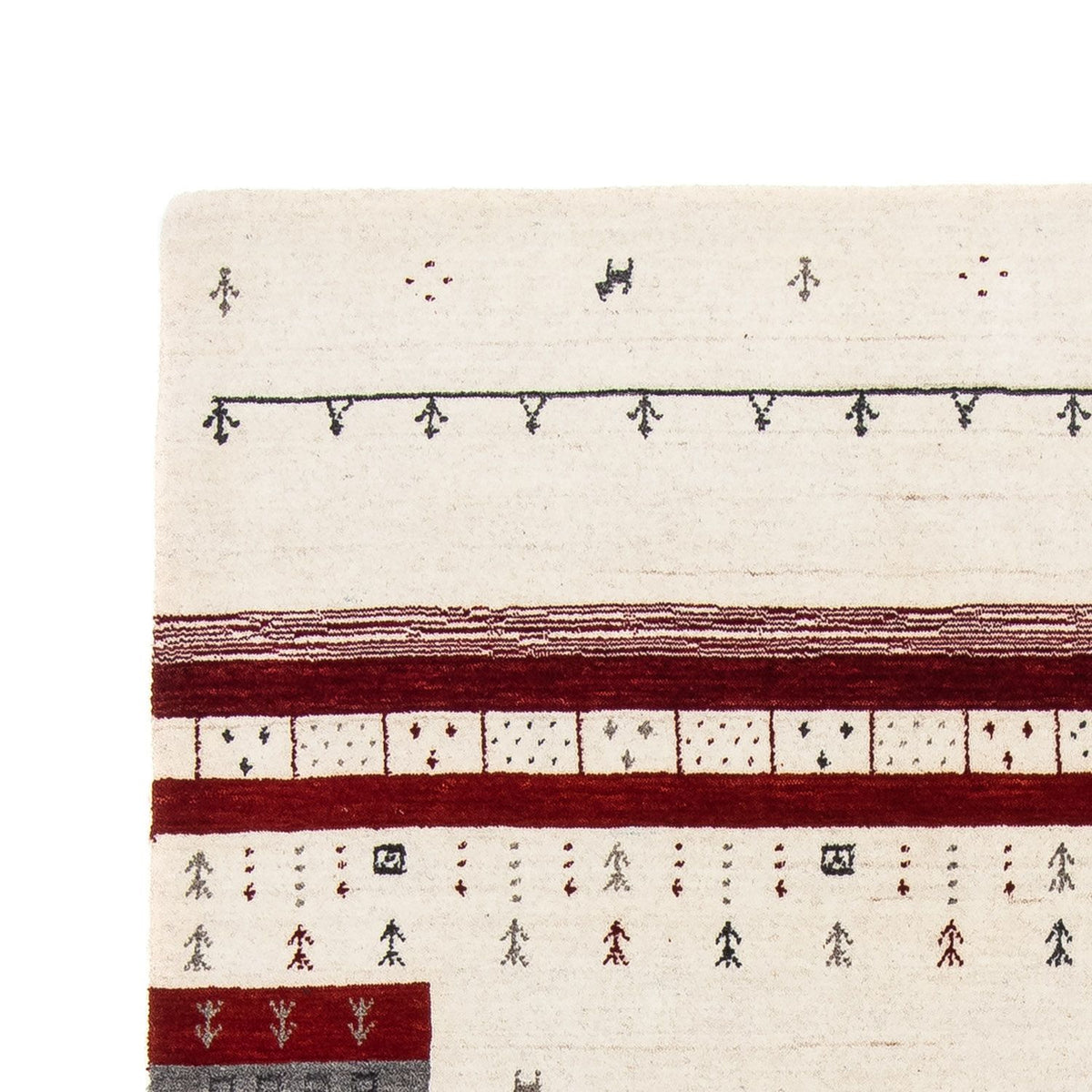 Dywan Gabbeh - Loribaft Perski - 200 x 143 cm - beżowy