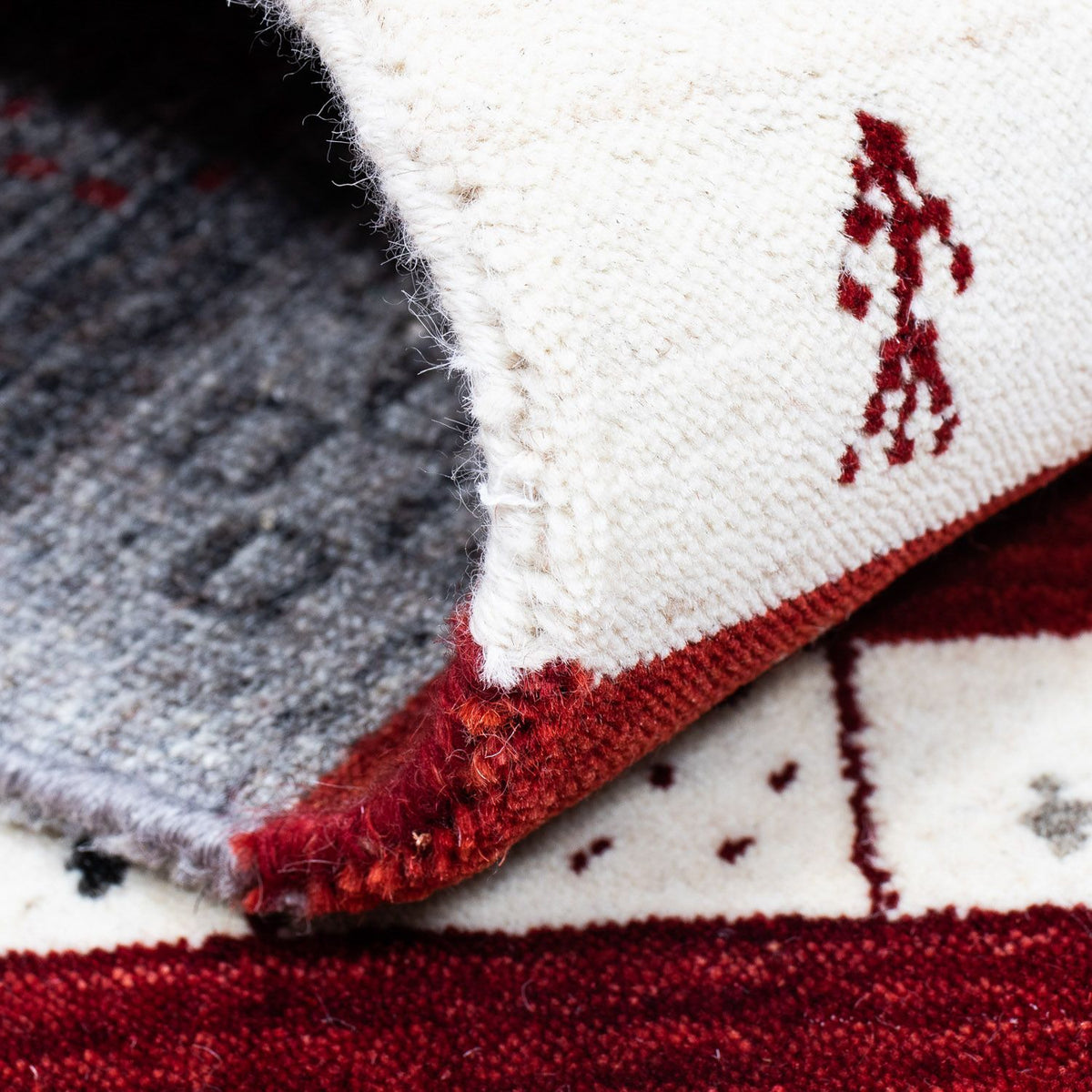 Dywan Gabbeh - Loribaft Perski - 200 x 143 cm - beżowy