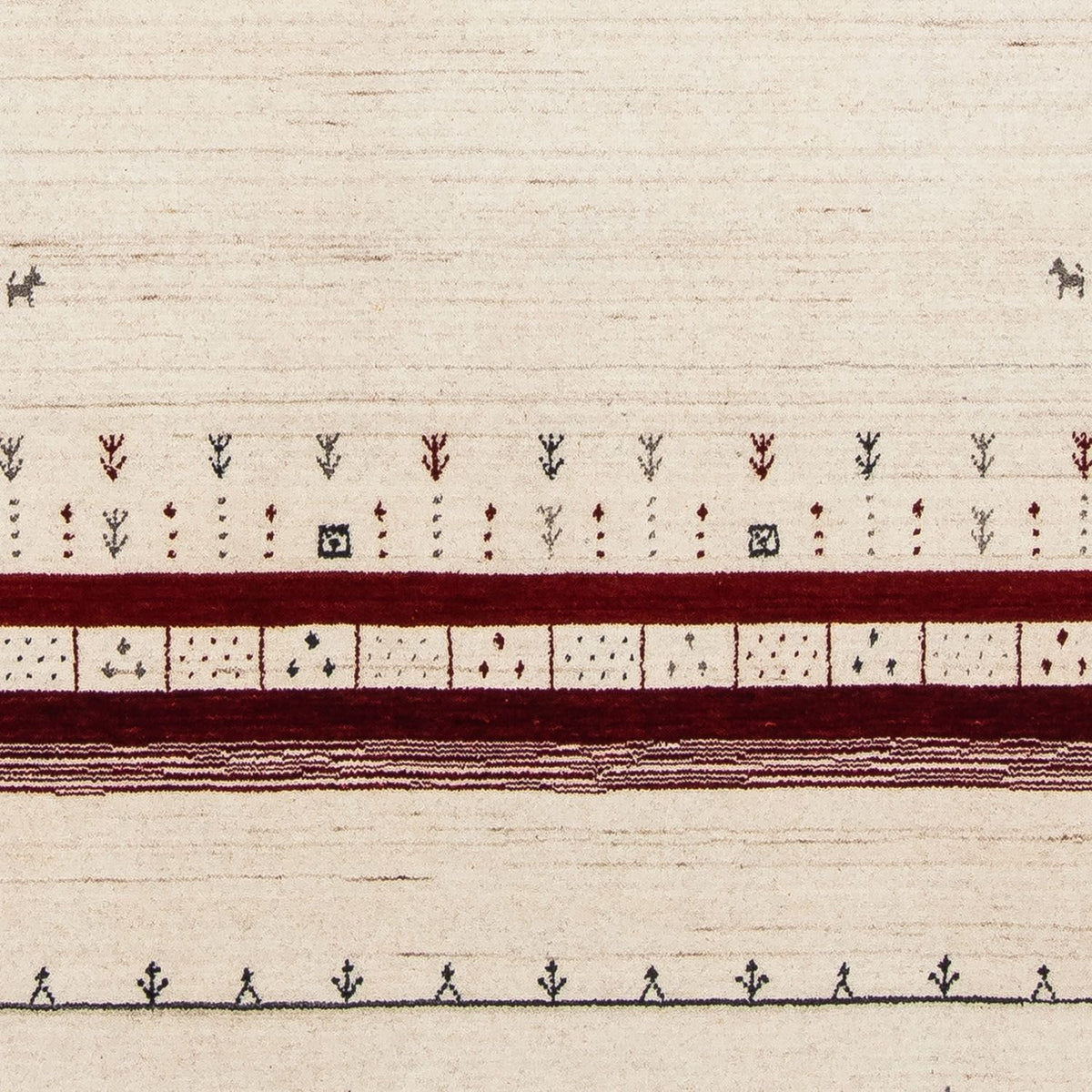 Dywan Gabbeh - Loribaft Perski - 201 x 140 cm - beżowy