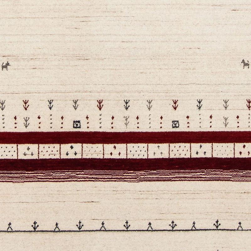 Dywan Gabbeh - Loribaft Perski - 201 x 140 cm - beżowy