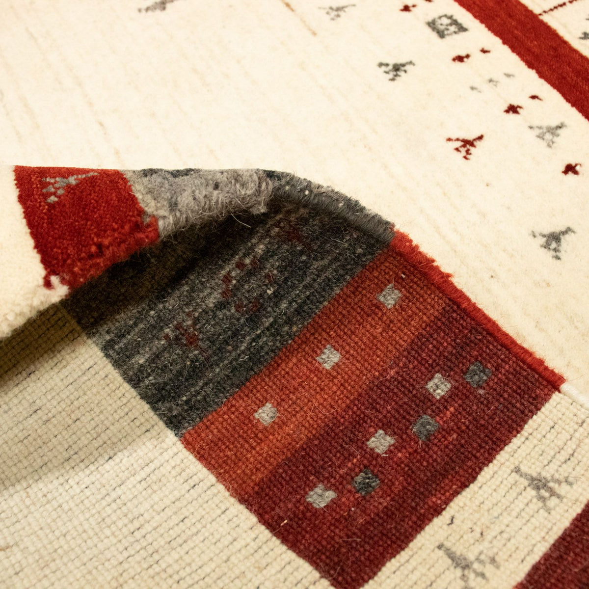 Dywan Gabbeh - Loribaft Perski - 161 x 92 cm - beżowy