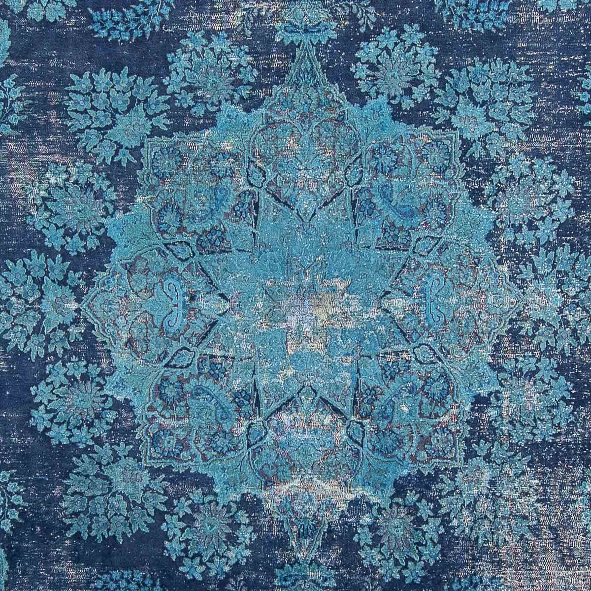 Dywan Vintage - 333 x 258 cm - niebieski