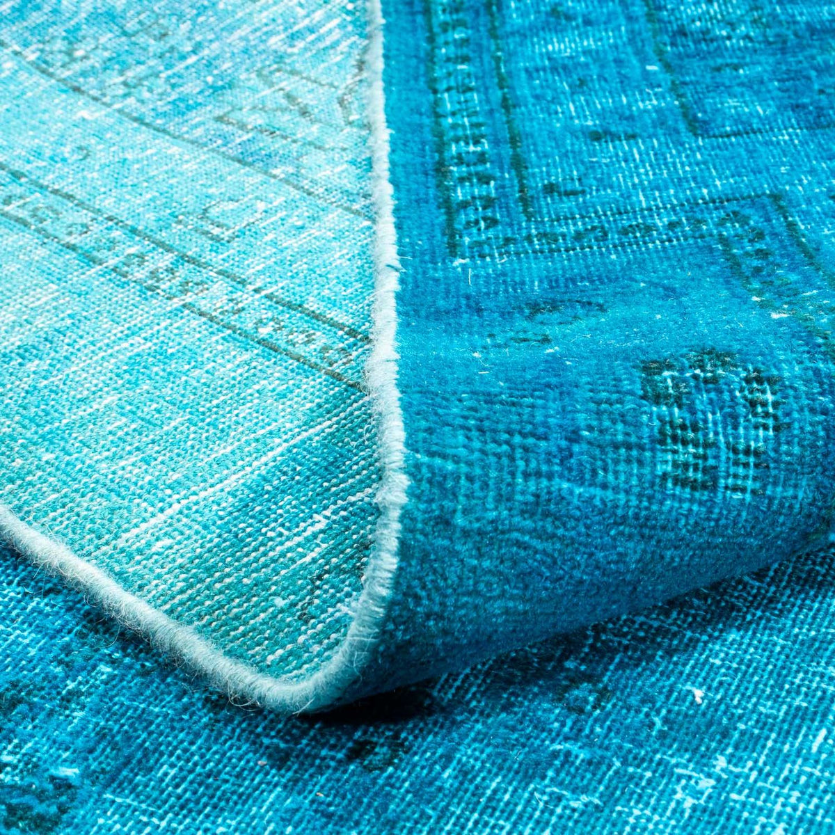 Dywan Vintage - 363 x 251 cm - ciemnoniebieski