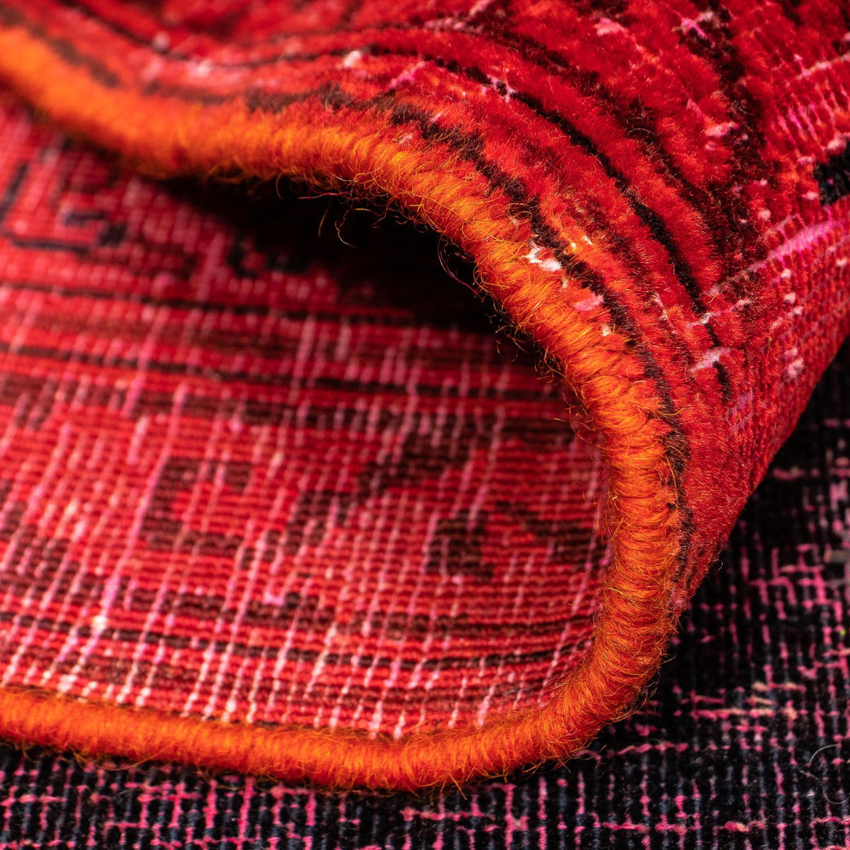 Dywan Vintage - 349 x 258 cm - ciemna czerwień