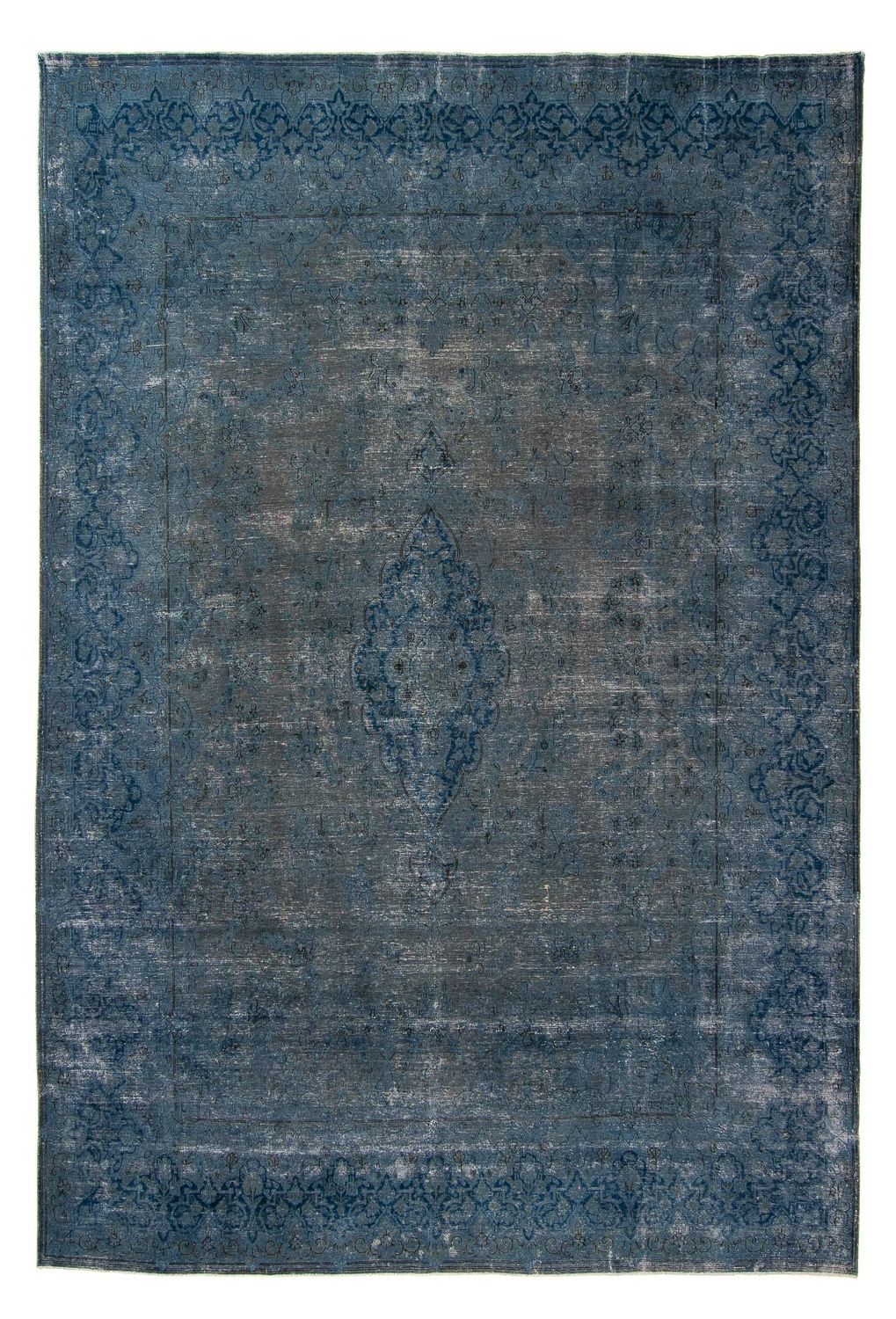 Dywan Vintage - 386 x 290 cm - ciemnoniebieski
