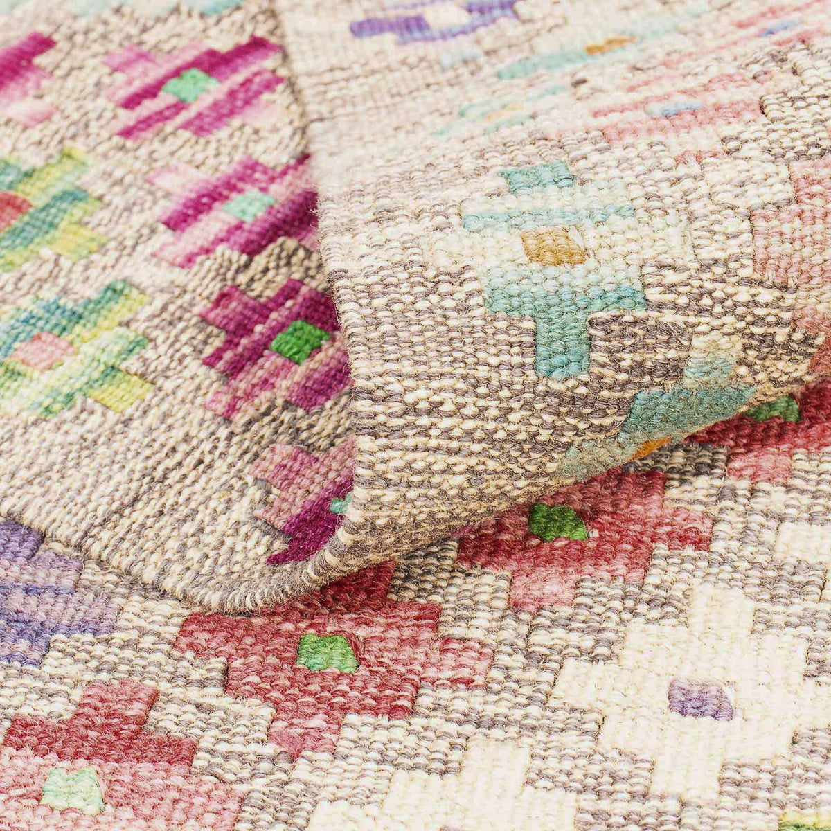 Dywan Kelim - Splash - 298 x 210 cm - wielokolorowy