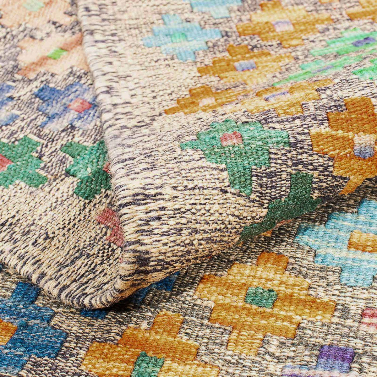 Dywan Kelim - Splash - 290 x 202 cm - wielokolorowy