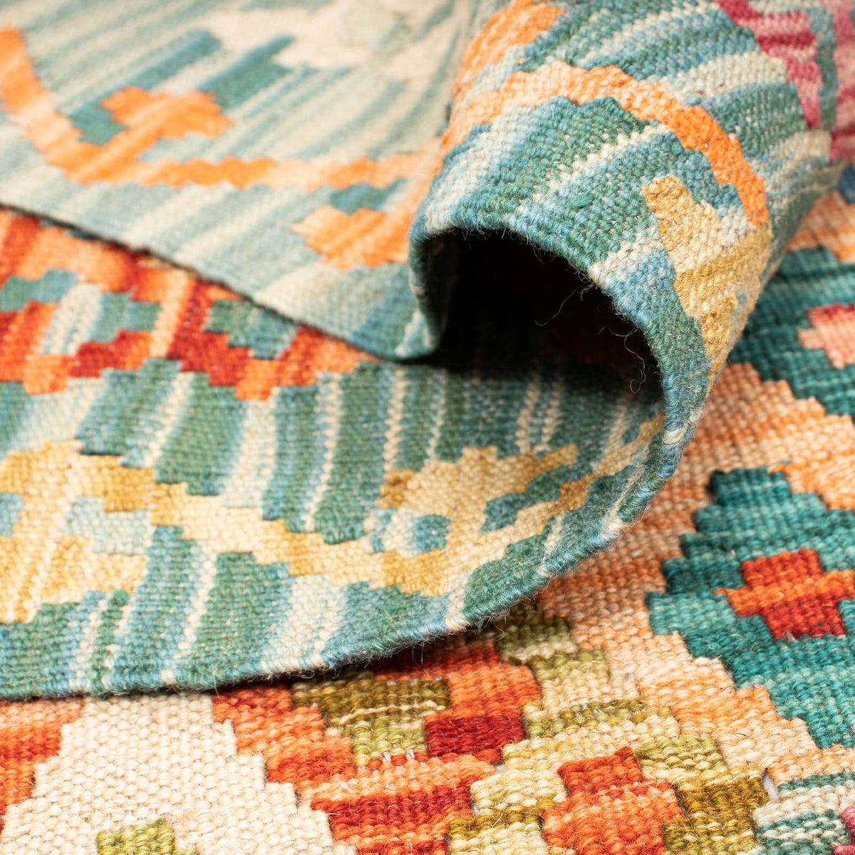 Dywan Kelim - Splash - 341 x 263 cm - wielokolorowy