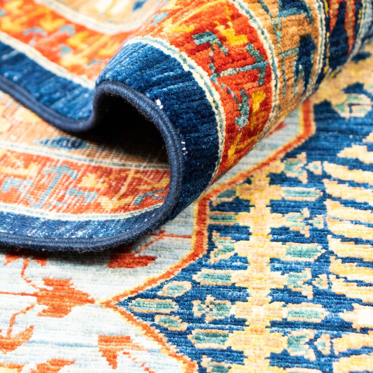 Dywan Zieglera - 415 x 298 cm - niebieski