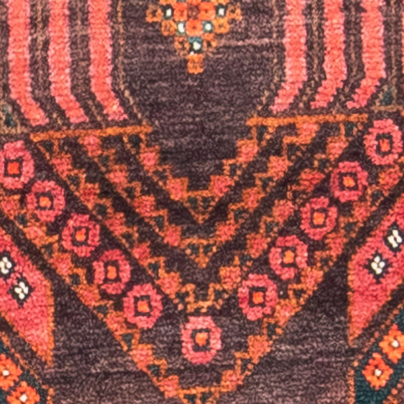 Biegacz Perski dywan - Nomadyczny - 294 x 118 cm - czerwony