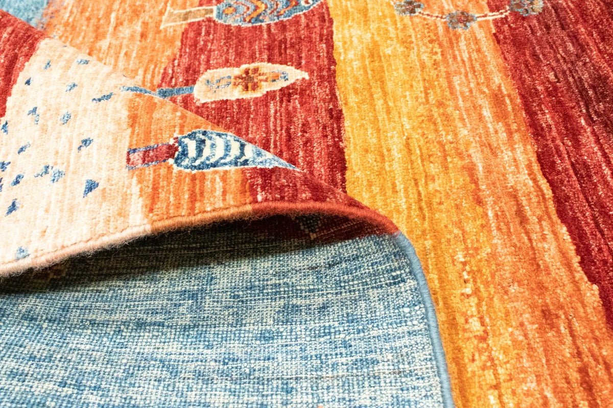 Dywan Gabbeh - Loribaft Perski - 197 x 155 cm - wielokolorowy